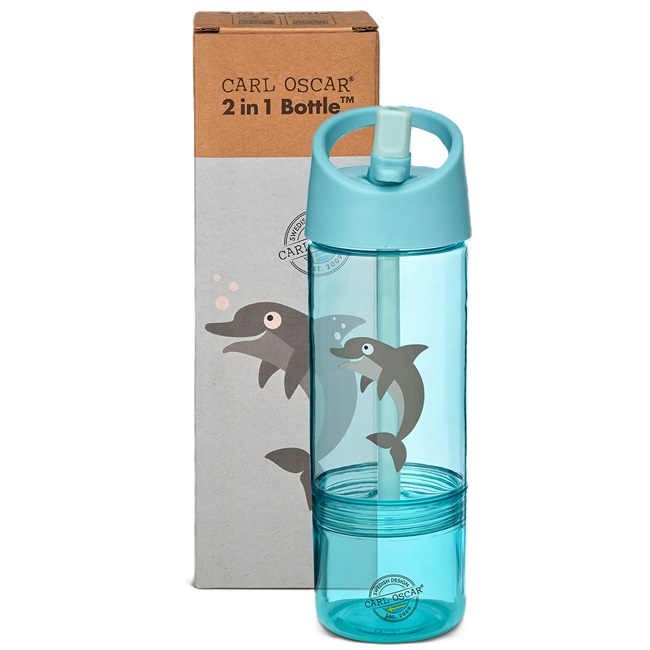 Bērnu ūdens pudele - Carl Oscar 2-in-1 Shark