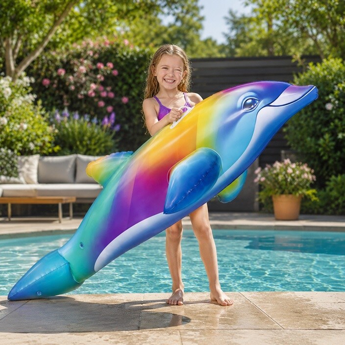 Liels piepūšamais dzīvnieks Bestway Rainbow Dolphin XXL